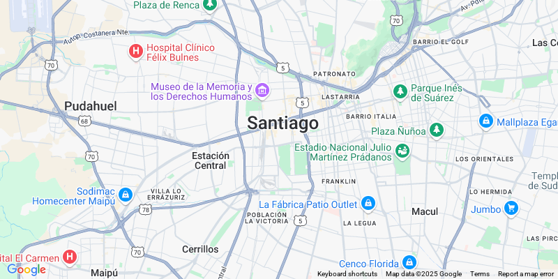Mapa de Santiago
